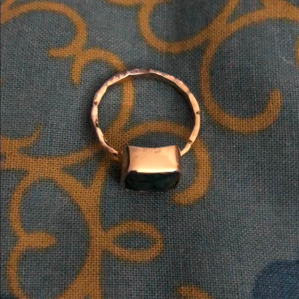 Raw emerald ring